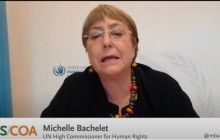 Bachelet: we promote victim centred justice
