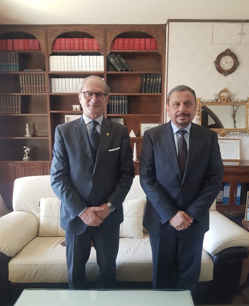 Meeting of the Iraqi Ambassador to the Vatican with the President of the International Society of Victims of Terrorism