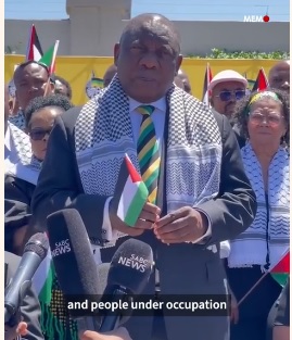 South Africa's president: Israel is an apartheid state